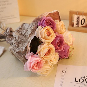 <b>Artificial</b> Rose Silk Flower 60cm High Simulation Wedding Home Decoration Prop - Product Image 3