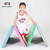 Tapis de gymnastique en vinyle, tapis pliant en mousse, tapis de sport, fitness, gymnastique, panneau pliant d'exercice, tapis de sport pour salle de sport à usage domestique