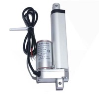 Mini actionneur linéaire électrique portable DC 12V 24V avec course de 50 à 500 mm, moteur pas à pas et IP65 pour l'automatisation servo