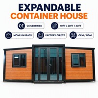 Maison conteneur durable et extensible pour chantier de construction, maison modulaire préfabriquée 20ft 30ft 40ft CE ISO9001 Fabricant OEM USA UE AU