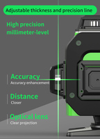 Laser vert auto-nivelant à 360 degrés pour bricolage 16 lignes 40m Distance de travail Outil de construction industrielle