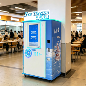 Máquina expendedora de helados comercial con pantalla táctil de 32 pulgadas para negocios, máquina expendedora de helados totalmente automática con monedas - Product Image 1