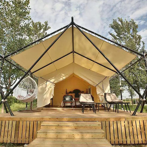 Diagonal Bracing Type Camping <b>Tent</b> 6-8 Person Double Layer Oxford Four-season <b>Large</b> Space Outdoor Hotel <b>Tent</b> - Product Image 2