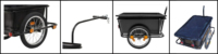 150kg de charge pliable vélo Cargo stockage chariot à bagages et bagages vélo camping-car remorque utilitaire pour enfants et animaux de compagnie