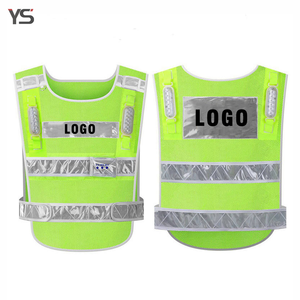 เสื้อกั๊กสะท้อนแสง LED โหมดไฟสามสี เสื้อกั๊กทำงานแบบระบายอากาศได้ดีสำหรับผู้ชายผู้หญิง สำหรับงานกลางแจ้ง งานกลางคืน งานก่อสร้าง - Product Image 1