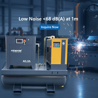 Compresseur d'air rotatif à vis industriel à faible bruit 15 kW 7-13 bars avec économie d'énergie pour usine de fabrication