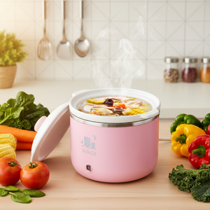 Sorge Mini-cuiseur lent portable pour bébé avec pot en céramique, capacité de 0,8 litre - Product Image 1