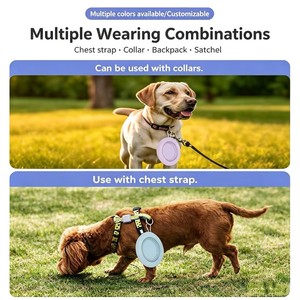 Bol en silicone pliable et réutilisable de qualité alimentaire OEM, coloré, pour l'alimentation et l'abreuvement des animaux de compagnie en extérieur - Product Image 3