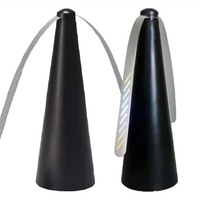 Ventilateur anti-mouches portable noir avec logo personnalisé, 2 piles AA, 36 heures d'autonomie, lame holographique pour le camping et les activités de plein air
