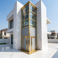 Ascenseur extérieur pour maison à 3 étages homologué CE, capacité de 400 kg, ascenseur panoramique en verre hydraulique pour villa résidentielle, États-Unis