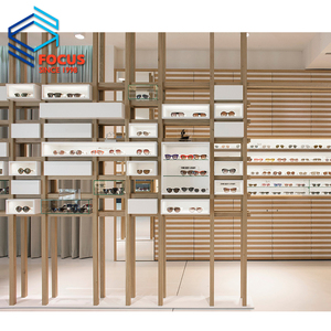 Escaparate de exhibición de gafas, diseño de escaparate óptico de madera, escaparate de sala de exposición, diseños de muebles - Product Image 1
