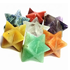 Cristal Merkaba 7 chakra Color Natural merkaba estrella 8 puntos Reiki cristales curativos piedras preciosas naturales Mayorista - Product Image 3