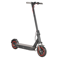 Trottinette électrique pliable en alliage d'aluminium de 10 pouces, contrôlée par application intelligente, 500W, suspension intégrale, trois vitesses variables