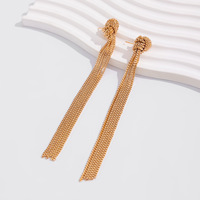 Collana a strati stile influencer placcata oro con nappe, collana a catena da donna, gioielli di moda virali all'ingrosso, dropshipping OEM