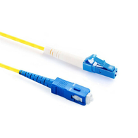 Kabel Patch Fiber Optik Custom Ruiara LC-SC Singlemode Simplex 9/125 2mm PVC Bersertifikasi CE