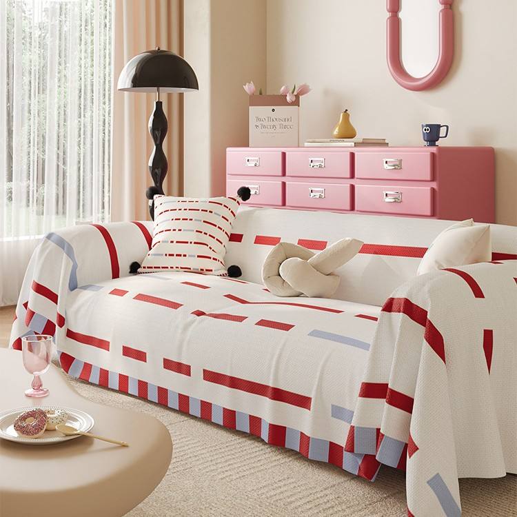 Sahewell - แดงและน้ำเงิน [ผ้าหุ้มโซฟา]