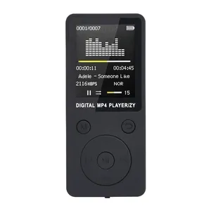 Radio MP4 Portabel, Rekaman, MP3 Lossless Sound Pemutar Musik FM Recorder Walkman Player Mini Mendukung Musik