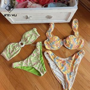 Maillot de bain personnalisé pour femmes, maillot de bain OEM, vente chaude, maillots de bain imprimés personnalisés, bikini deux pièces dos nu - Product Image 5