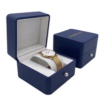 Zartes Design Königsblau PU Leder Damen Armbanduhr Box mit Pearl Decos