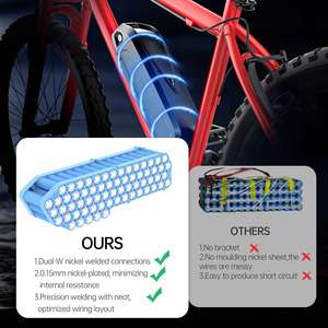 แบตเตอรี่ลิเธียมไอออนสำหรับจักรยานไฟฟ้า US Stock 48V 15Ah พร้อมเซลล์ LG5000mAh, ระบบจัดการแบตเตอรี่ 30A และพอร์ต XT60 สำหรับมอเตอร์ 250-1000W - Product Image 5