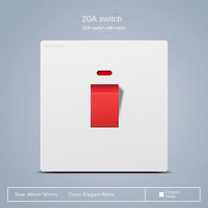 Household British Standard 2-Gang Touch Panel PC Material <b>Wall</b> <b>Switch</b> for Home & Hotel Use - Product Image 5