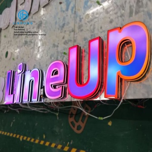 Lập trình Led RGB dấu hiệu kinh doanh ngoài trời lớn Lettering 3D LED dấu hiệu thư kênh kim loại thép không gỉ dấu hiệu <span class=keywords><strong>frontlit</strong></span> - Product Image 1