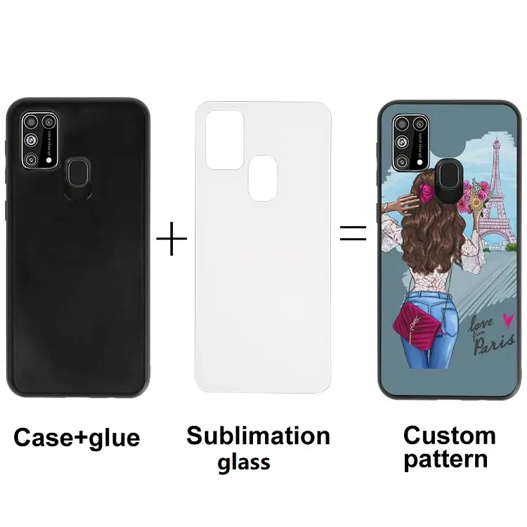DIY Sublimasi Kaca Case 2D Kaca Kosong Sublimasi Case untuk Ponsel Transfer Panas Pribadi Case