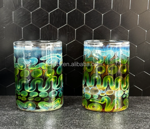 Logo personnalisable couleur exquise série tasses vente directe d'usine pour les fêtes de file d'attente et cadeaux pour les amis verres en verre - Product Image 1