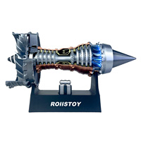 Modèle de moteur d'avion à réaction XLL305, simulation de moteur turbofan de navette spatiale, assemblage avec batterie au lithium rechargeable intégrée