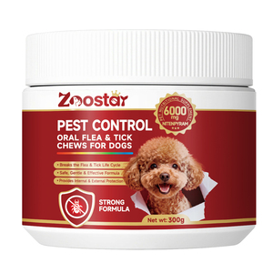 Bocconcini Morbidi Antiparassitari per <span class=keywords><strong>Cani</strong></span> con MOQ Ridotto - Trattamento <span class=keywords><strong>Antipulci</strong></span> e Integratore per il Supporto Immunitario - Product Image 1