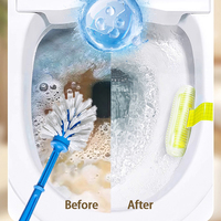 Désodorisant pour toilettes en forme de boule suspendue en plastique, personnalisé en usine, nettoyant automatique pour toilettes