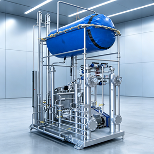 Equipo de dióxido de carbono económico, máquina de CO2 para recuperación de gases de escape con 99-99.999% de pureza (hielo seco) - Product Image 4