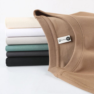 Maglietta di lusso di alta qualità in cotone 100% pesante con stampa personalizzata Unisex T-Shirt da <span class=keywords><strong>uomo</strong></span> Oversize - Product Image 1