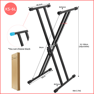 KS-6L có thể điều chỉnh bàn phím đôi Đứng bán buôn từ các nhà sản xuất vô hạn quy định cho nhạc cụ - Product Image 1