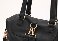 Sac à dos à langer en cuir PU pour bébé avec matelas à langer intégré et motif imprimé pour les mamans
