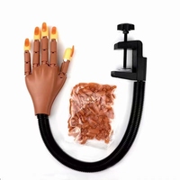 Main d'Entraînement pour Ongles Mannequin Amovible, Articulée, pour Manucure DIY et Pratique d'Ongles en Acrylique