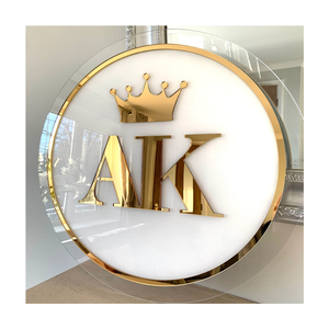 Modelli esplosivi insegna retroilluminata 3d personalizzata insegna rotonda al Neon segnaletica rotonda personalizzata del negozio - Product Image 1