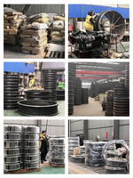 Raccord d'expansion flexible en caoutchouc PTFE à sphère unique forgée, à brides DIN PN16, pour pipeline industriel