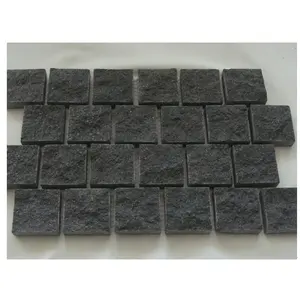 De alta calidad de basalto negro de malla de adoquines