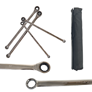 9pcs Ratchet Wrench <b>Set</b> from 8mm to 22mm 72-Tooth Ratchet High Precision Multi-Purpose Industrial Machinery Maintenance - Product Image 2