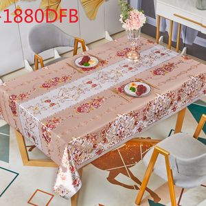 <span class=keywords><strong>Mantel</strong></span> Impermeable Fácil de Limpiar, Rollo de <span class=keywords><strong>Mantel</strong></span> de Plástico PVC Repujado para Cenas y Fiestas - Product Image 6