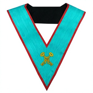 MASONIC REGALIA BLUE LODGE ASSR TESORERO OFICIAL COLLAR FREEMASON COLLAR BORDADO - Product Image 1