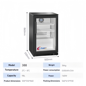 Mini-réfrigérateur commercial Monster Energy 2026 le plus vendu pour boissons énergisantes, porte vitrée avec logo LED, refroidissement <span class=keywords><strong>professionnel</strong></span> - Product Image 3