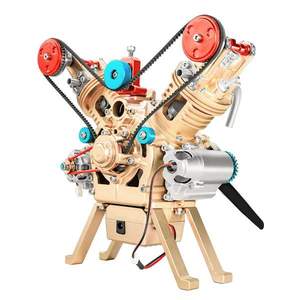 Pièces RC pour bricolage, modèle de <span class=keywords><strong>moteur</strong></span> <span class=keywords><strong>Stirling</strong></span> DM114, <span class=keywords><strong>moteur</strong></span> bicylindre en V, kit d'ornements en résine, jouets pour adultes, <span class=keywords><strong>meilleur</strong></span> cadeau éducatif, <span class=keywords><strong>moteur</strong></span> - Product Image 4