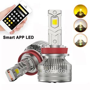 Usine Logo personnalisé PHARE LED H1 H7 H11 9005 9006 9012 H8 H9 H16 H4 Puissant LED APP Contrôle <span class=keywords><strong>Swift</strong></span> Couleur et Puissance - Product Image 2