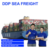 Transitaire Importateur Fret Chine vers EAU Fret Maritime Porte-à-Porte EXW FOB DDP Livraison entrepôt Amazon FBA 3PL DDP DDU LCL FCL