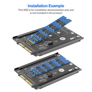 محول <span class=keywords><strong>M</strong></span>.2 NVMe SSD إلى U.2 SFF-8639 مع حامل معدني PCB مقاس 2.5 بوصة لـ SSD <span class=keywords><strong>M</strong></span>.2 Key <span class=keywords><strong>M</strong></span> بحجم 2230-2280 متوفر للخوادم وأجهزة سطح المكتب - Product Image 4