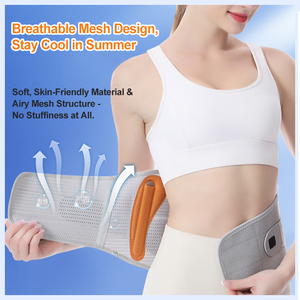 Adjustable Pressure Breathable Warm Wrap-around Waist Brace with Steel Plate Support for Sports Lumbar Protection <b>Belt</b> - Product Image 5