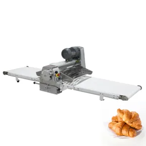 Comercial Napoleão Puff Pastelaria Mesa Tipo Tabletop Consula Estilo Crispy Pastry Dough Sheeter Machine