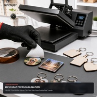 Sublimation MDF Keychain Blanks 50x50mm Square 3mm CARB P2 REACH Certified OEM ODM MDFSUB